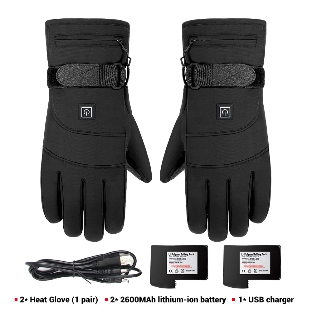 Winter Gloves Heating Electric Water Proof